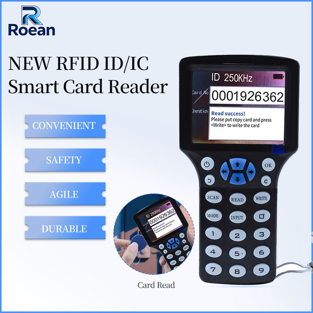 Smart Card Reader - Портативный 10-частотный RFID/NFC считыватель-записыватель 125 кГц