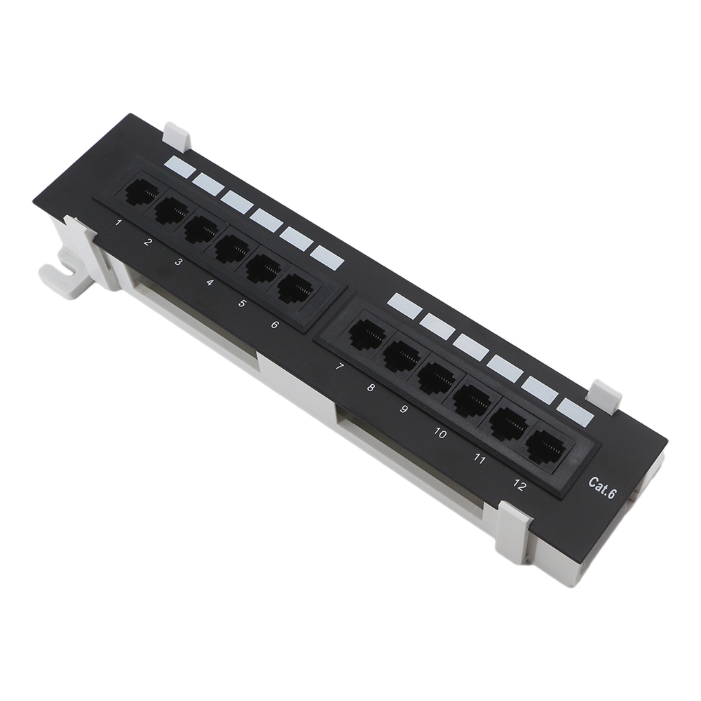 Patch Panel Cat6 - 12-портовая настенная патч-панель CAT5E CAT6, неэкранированная