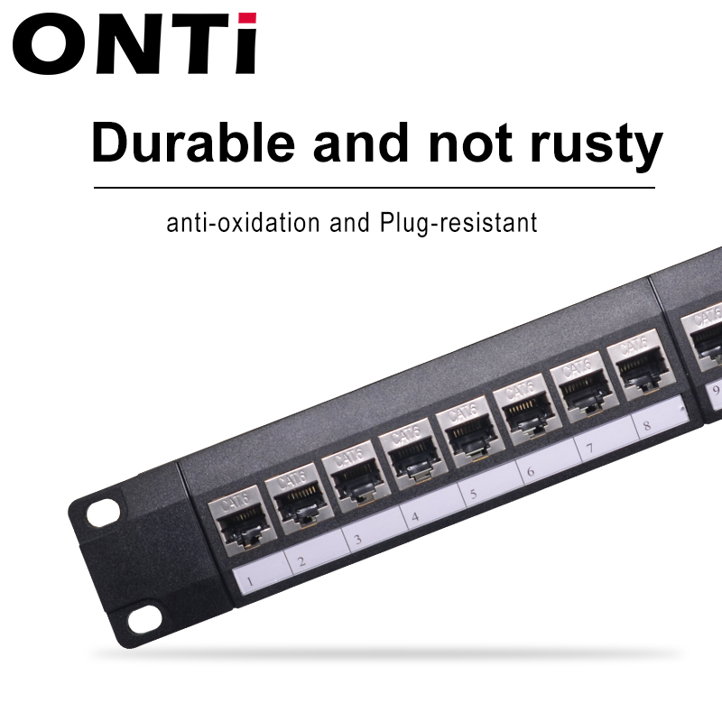 ONTi 19in 1U стойка 24 порта C – обзор и цена Patch Panel Cat6