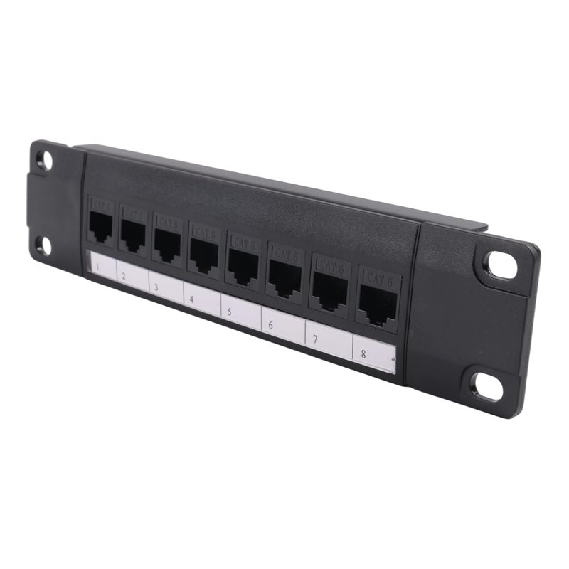 8-портовая сквозная патч-панел – обзор и цена Patch Panel Cat6