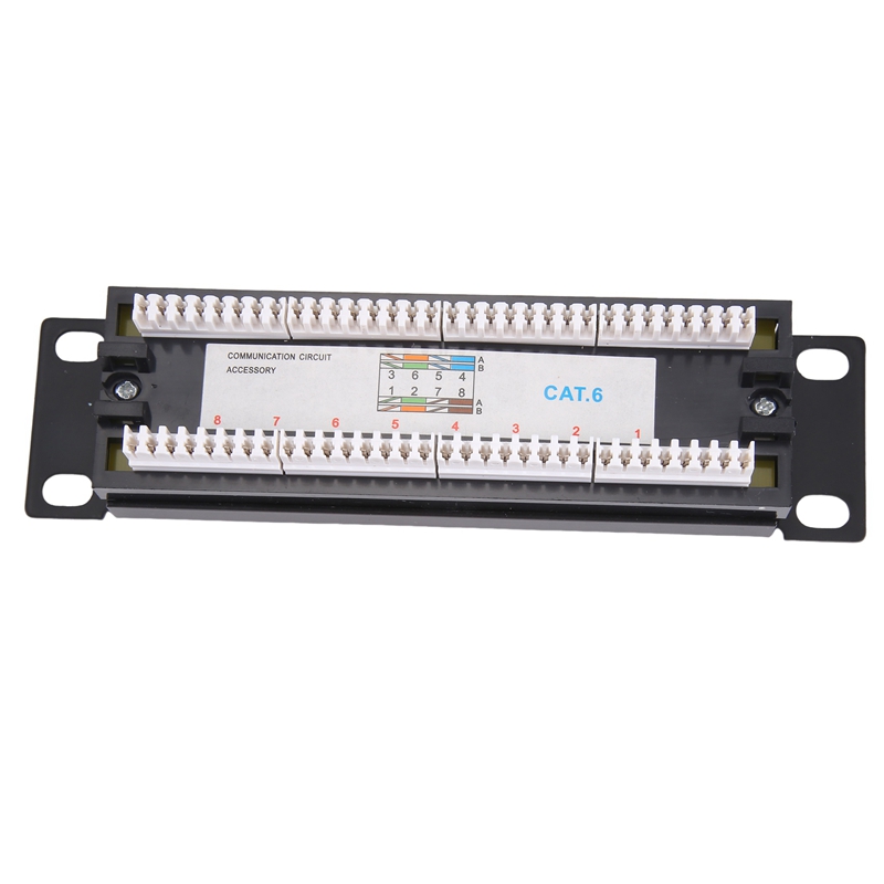 Сетевая патч-панель CAT6 на 8  – обзор и цена Patch Panel Cat6