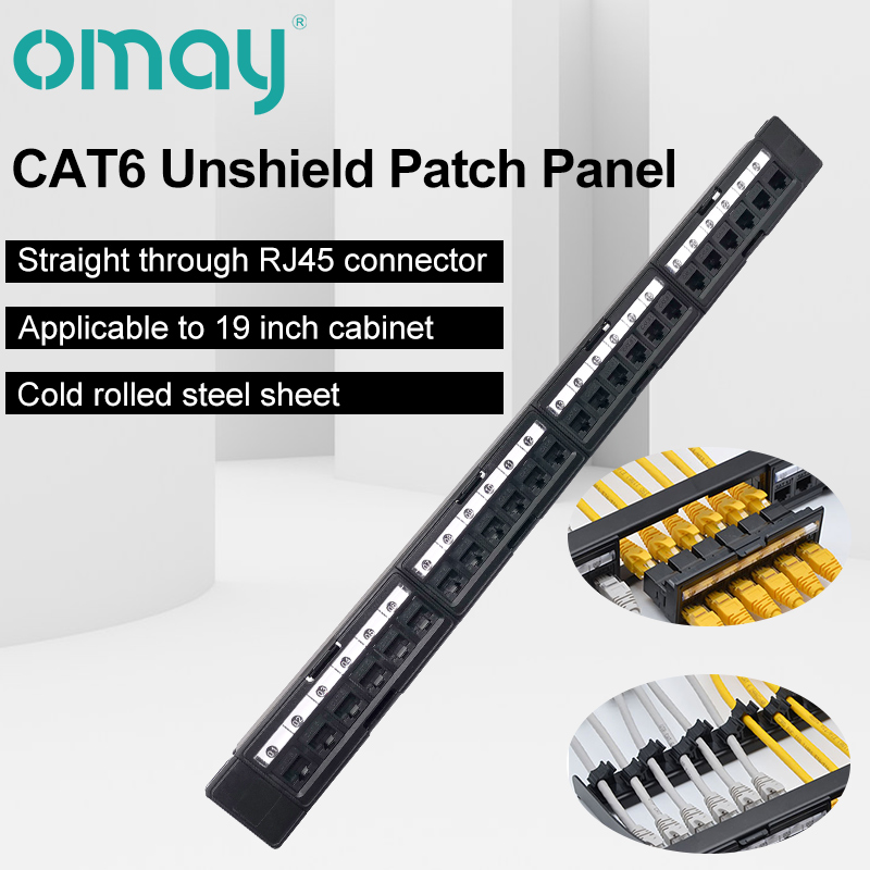 Кронштейн OMAY 1U, 24 порта CA – обзор и цена Patch Panel Cat6