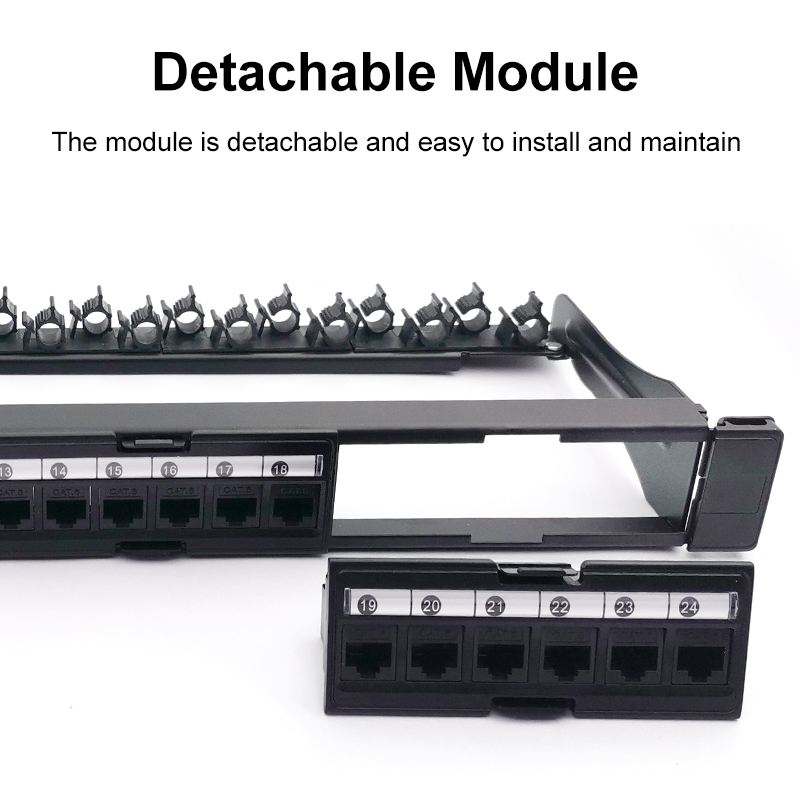 Кронштейн OMAY 1U, 24 порта CA – обзор и цена Patch Panel Cat6